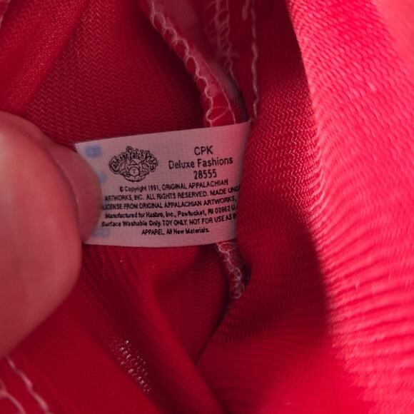 Cabbage Patch Kids Cowgirl Outfit Deluxe Fashions 28555 Red Gingham CPK Hasbro - Picture 6 of 7